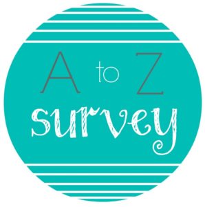 A to Z Bookish Survey!