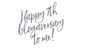 Looking Back At Seven Years of Blogging + New Header And Giveaway!